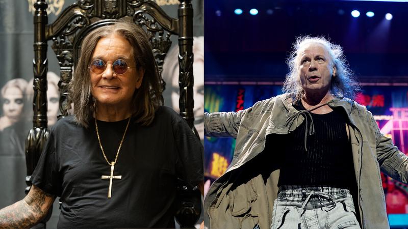 Ozzy Osbourne e Bruce Dickinson (Imagem: Scott Dudelson/Getty Images e Don Arnold/WireImage)