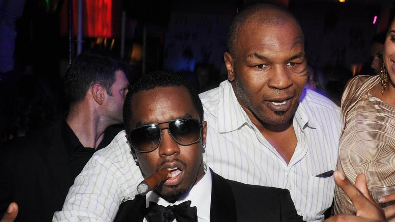 Sean 'Diddy' Combs e Mike Tyson em 2008 (Foto: Stephane Cardinale/Corbis via Getty Images)