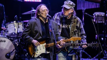 Stephen Stills e Neil Young (Foto: Harmony Gerber/Getty Images)