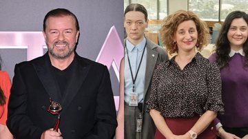 Ricky Gervais (Foto: Karwai Tang/WireImage) e personagens do remake australiano de The Office (Foto: Divulgação)