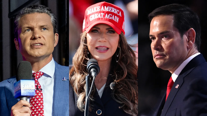 Hegseth, Noem and Rubio Roy Rochlin/Getty Images; KAMIL KRZACZYNSKI/AFP/Getty Images; Patrick T. Fallon/AFP/Getty Images