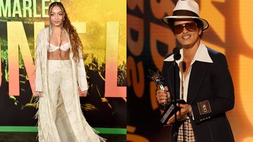 Any Gabrielly e Bruno Mars (Fotos: Getty Images)