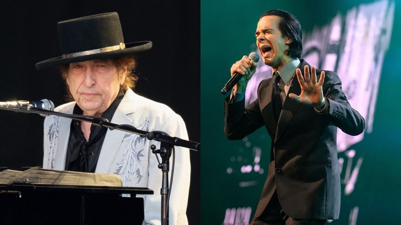 Bob Dylan (Foto: Jo Hale/Redferns) e Nick Cave (Foto: Katja Ogrin/Redferns)