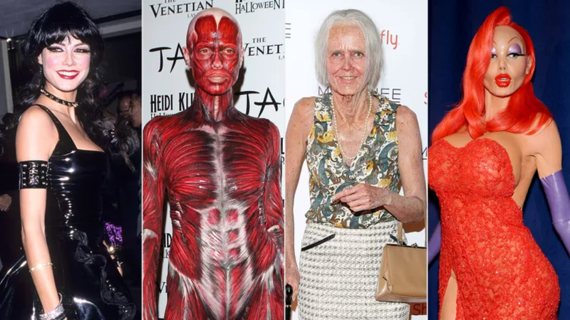 Heidi Klum Halloween. Foto:Tom Wargacki/WireImage; Michael Tran/FilmMagic; Cindy Ord/Getty Images; Andrew Toth/WireImage