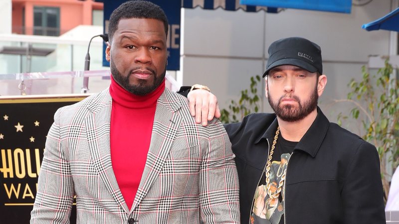 50 Cent e Eminem (Foto: Leon Bennett/Getty Images)