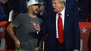 O astro country Jason Aldean e o presidente eleito dos EUA, Donald Trump, na convenção republicana em 2024 (foto: Getty Images)