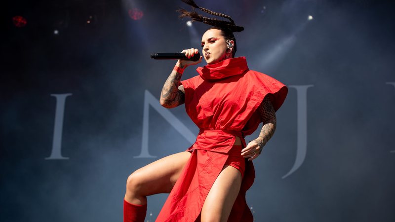 Tatiana Shmayluk, vocalista da banda Jinjer (Foto: Elsie Roymans / Getty Images)