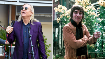 Joe Walsh e Keith Moon (Foto: Kevin Winter/Getty Images e George Wilkes/Hulton Archive/Getty Images)