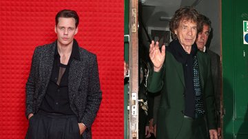 Bill Skarsgård (Foto: Victor Boyko/Getty Images for H&M) e Mick Jagger (Foto: Ricky Vigil M / Justin E Palmer/GC Images)