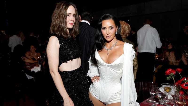 Sarah Paulson e Kim Kardashian (Foto: Emma McIntyre/Getty Images for Academy Museum of Motion Pictures)