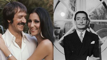 Sonny Bono, Cher e Salvador Dalí (Fotos: Getty Images)