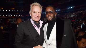 Sting e Sean 'Diddy' Combs (Foto: Kevin Mazur/Getty Images for NARAS)