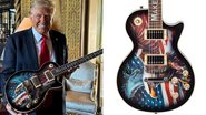 Donald Trump e as Trump Guitars, da empresa 16 Creative: notificação extrajudicial da Gibson (Reprodução)