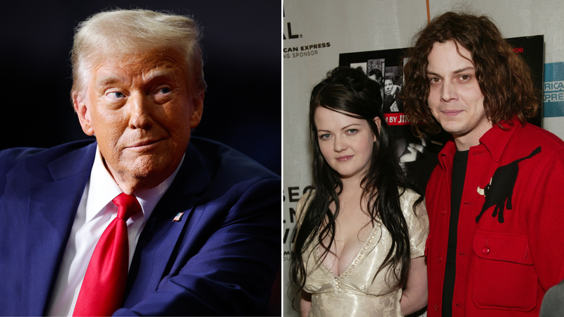 Donald Trump e White Stripes (Foto: Chip Somodevilla/Getty Images e Evan Agostini/Getty Images)