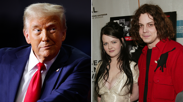 Donald Trump e White Stripes (Foto: Chip Somodevilla/Getty Images e Evan Agostini/Getty Images)