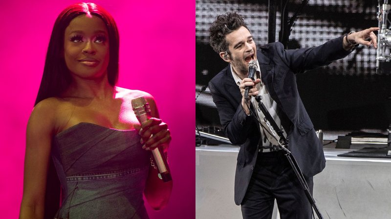 Azealia Banks e Matty Healy (Fotos: Getty Images)