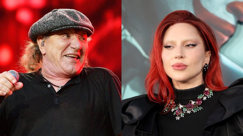 Brian Johnson (Foto: Jim Dyson/Getty Images) | Lady Gaga (Foto: Monica Schipper/Getty Images)