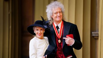 Anita Dobson e Brian May (Foto: Victoria Jones - WPA Pool/Getty Images)