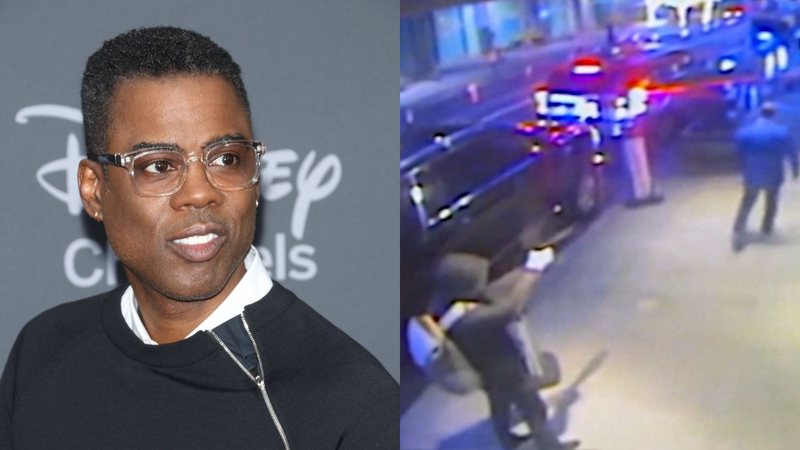 Chris Rock (Foto: Jim Spellman/WireImage) e assassinato de Brian Thompson, CEO da United Healthcare (Foto: Reprodução)