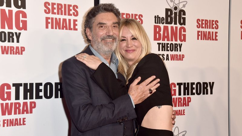 Chuck Lorre e Kaley Cuoco (Foto: Alberto E. Rodriguez/Getty Images)