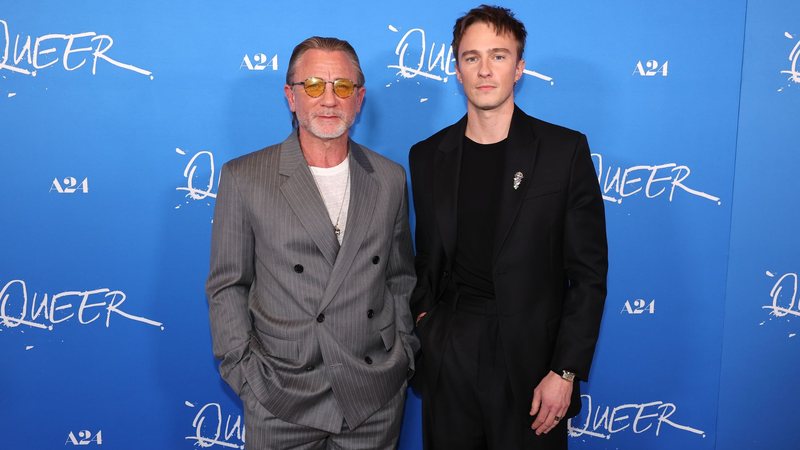 Daniel Craig e Drew Starkey (Foto: Eric Charbonneau/A24 via Getty Images)