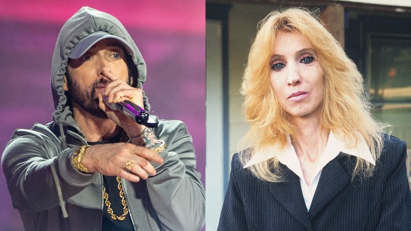 Eminem (Foto: Aaron J. Thornton/Getty Images) | Debbie Nelson (Foto: Mark Weiss/Getty Images)