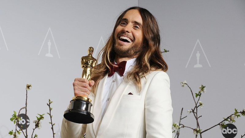 Jared Leto na cerimônia do Oscar de 2014 (Foto: Jason LaVeris/WireImage)