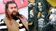 Jason Momoa (Foto: Matt Winkelmeyer/Getty Images) e Lobo nos quadrinhos da DC (Foto: Divulgação)