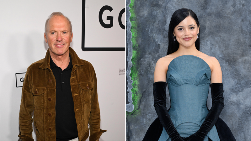 Michael Keaton e Jenna Ortega (Foto: Eric Charbonneau/Ketchup Entertainment e Karwai Tang/WireImage)