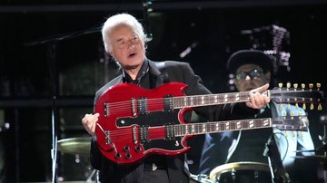 Jimmy Page, guitarrista do Led Zeppelin, em 2023 (Foto: Jeff Kravitz / FilmMagic)