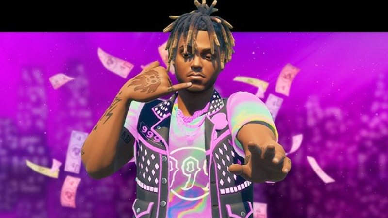 Juice WRLD no clipe de "Empty Out Your Pockets," feito pela equipe do Fortnite (Foto: Reprodução/Vevo)