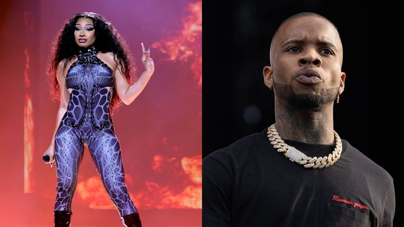 Megan Thee Stallion (Foto: Kevin Winter/Getty Images for Live Nation) e Tory Lanez (Foto: Lorne Thomson/Redferns)