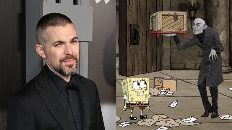 Robert Eggers (Foto:Jon Kopaloff/Getty Images) | 'Bob Esponja' (Foto: Reprodução)