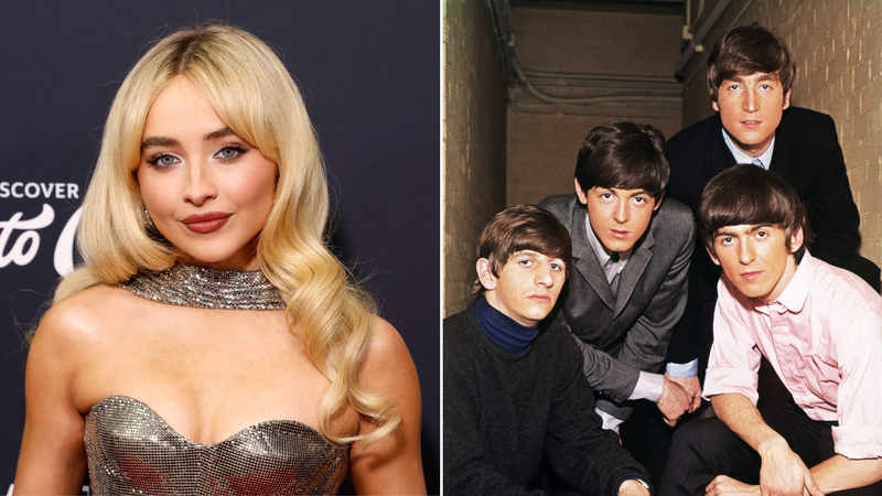 Sabrina Carpenter e Beatles (Foto: Taylor Hill/WireImage e Bettmann/Getty Images)