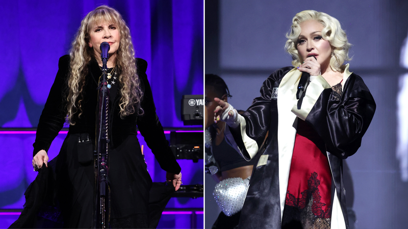 Stevie Nicks e Madonna (Foto: Jamie McCarthy/Getty Images e Kevin Mazur/WireImage)