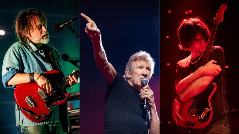 Thom Yorke, Roger Waters e Jonny Greenwood (Fotos: Roberto Panucci - Corbis/Corbis | Roberto Ricciuti/Redferns | Samir Hussein/WireImage)