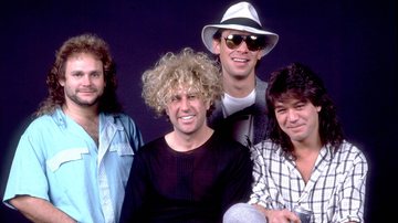 Van Halen em 1986: Michael Anthony, Sammy Hagar, Eddie Van Halen e Alex Van Halen (Foto: Paul Natkin / Getty Images)