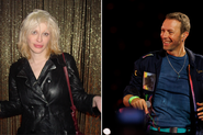 Courtney Love e Chris Martin (Foto: W. Cole/Sygma e Dave Simpson/WireImage)