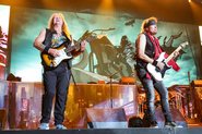 Adrian Smith e Dave Murray, do Iron Maiden - Foto: Kevin Mazur / Getty Images for Power Trip