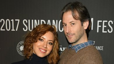 Aubrey Plaza e Jeff Baena em 2017 (Foto: C Flanigan/FilmMagic)