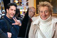 David Schwimmer (Foto: Raymond Hall/GC Images) e Rod Stewart (Foto: Jane Barlow - WPA Pool/Getty Images)