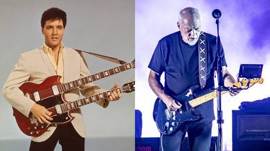 Elvis Presley e David Gilmour (Fotos: Hulton Archive e Francesco Prandoni / Getty Images)