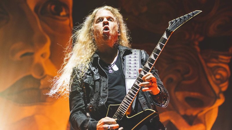 Jeff Loomis, guitarrista do Nevermore, em show com o Arch Enemy (Foto: Mariano Regidor / WireImage)