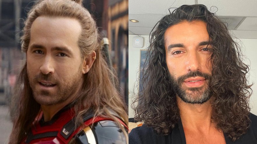 Ryan Reynolds como Nicepool (Foto: Reprodução) | Justin Baldoni (Foto: Reprodução/Instagram)