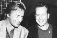 Don Johnson e Bruce Willis em 1987 - Kevin Winter/Getty Images