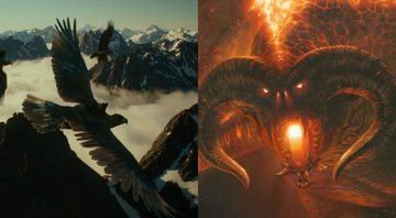 Montagem das Grandes Águias e Balrog (Foto: Reproduçao)