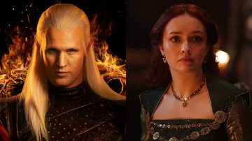 Matt Smith como Daemon Targaryen (Foto: Divulgação) e Olivia Cooke como Alicent Hightower (Foto: Reprodução/HBO)