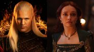 Matt Smith como Daemon Targaryen (Foto: Divulgação) e Olivia Cooke como Alicent Hightower (Foto: Reprodução/HBO)