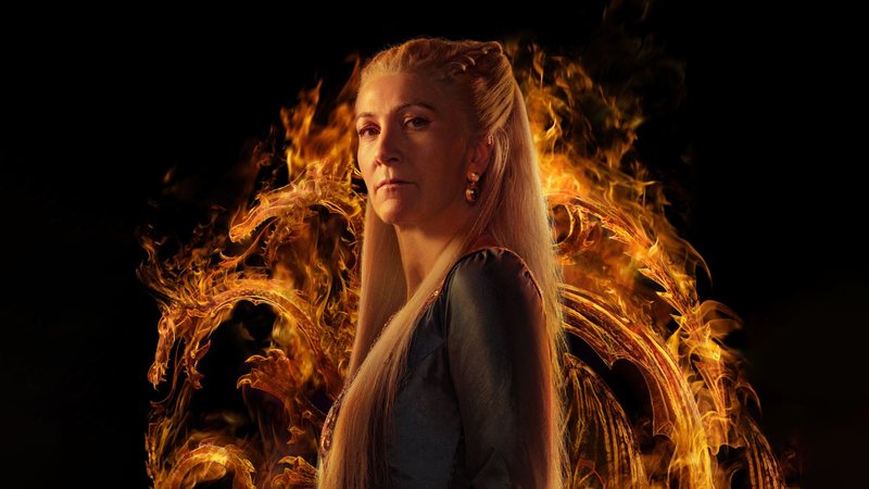 Eve Best como Rhaenys Targaryen (Foto: Divulgação)