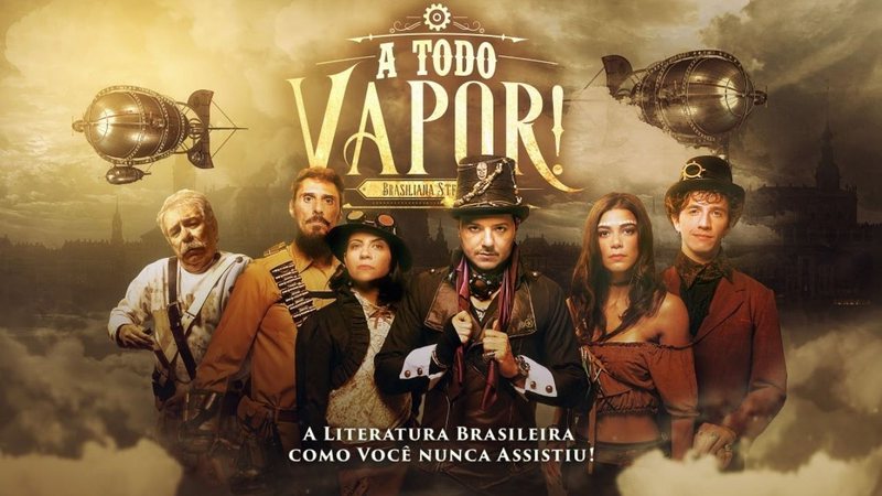 Pôster de A Todo Vapor!, primeira série steampunk do Brasil (Foto: Fabio Grum)